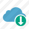 Cloud Blue Download Icon