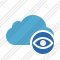 Cloud Blue View Icon