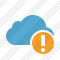 Cloud Blue Warning Icon