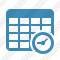 Database Table Clock Icon