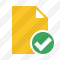 Document Blank 2 Ok Icon