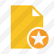 Document Blank 2 Star Icon