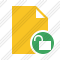 Document Blank 2 Unlock Icon