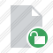 Document Blank Unlock Icon