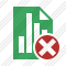 Document Chart Cancel Icon