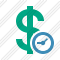 Dollar Clock Icon