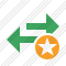 Exchange Horizontal Star Icon