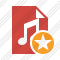 File Music Star Icon