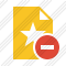 File Star Stop Icon