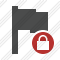 Flag Dark Lock Icon