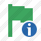 Flag Green Information Icon