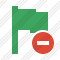 Flag Green Stop Icon