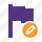 Flag Purple Edit Icon