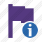 Flag Purple Information Icon