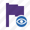 Flag Purple View Icon