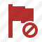 Flag Red Block Icon