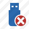 Flash Drive Cancel Icon