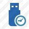 Flash Drive Clock Icon