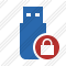 Flash Drive Lock Icon