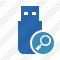 Flash Drive Search Icon