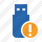 Flash Drive Warning Icon