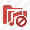 Folder Music Block Icon