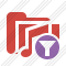 Folder Music Filter Icon