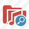 Folder Music Search Icon