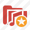 Folder Music Star Icon