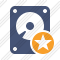 Hard Drive Star Icon