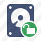 Hard Drive Unlock Icon