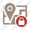 Map Location Lock Icon