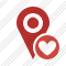 Map Pin Favorites Icon