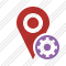 Map Pin Settings Icon