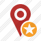 Map Pin Star Icon