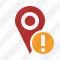 Map Pin Warning Icon