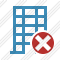 Office Building Cancel Icon