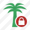 Palmtree Lock Icon