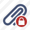 Paperclip Lock Icon