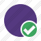 Point Purple Ok Icon