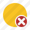 Point Yellow Cancel Icon