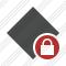 Rhombus Dark Lock Icon