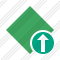 Rhombus Green Upload Icon