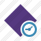 Rhombus Purple Clock Icon