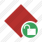 Rhombus Red Unlock Icon