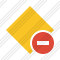 Rhombus Yellow Stop Icon