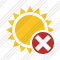 Sun Cancel Icon