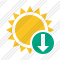 Sun Download Icon