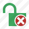 Unlock Cancel Icon