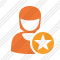 User Woman 2 Star Icon